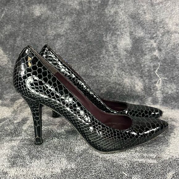 Stuart Weitzman Snake Embossed Leather Pumps size 6 - Picture 4 of 9